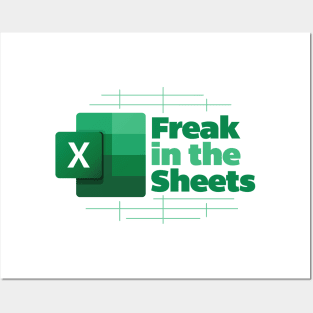 Freak in the Sheets Green Design. Posters and Art